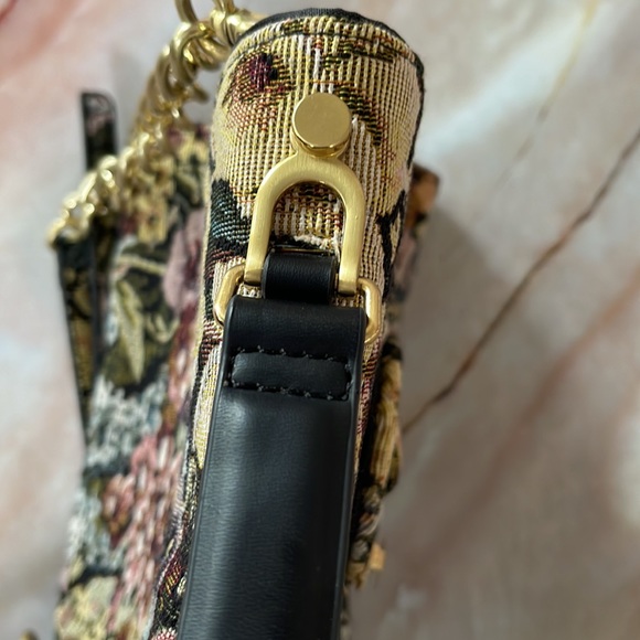 ZARA | Petite tapestry shoulder bag - Picture 9 of 14